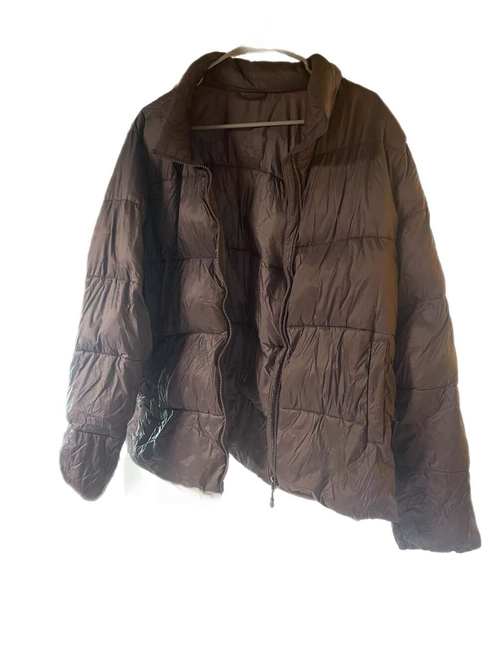 Unbranded Purple Nylon Puffer Jacket